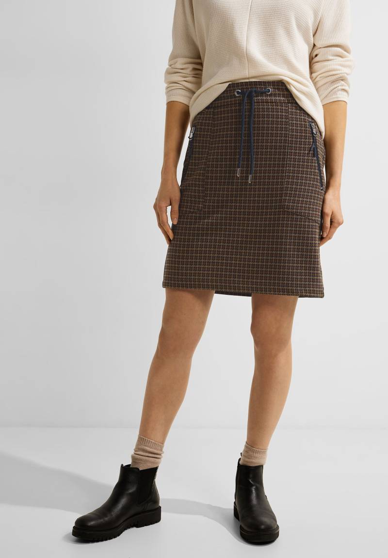 Cecil Karorock »Jogskirt Houndstooth Y/D«, Softer Materialmix von Cecil