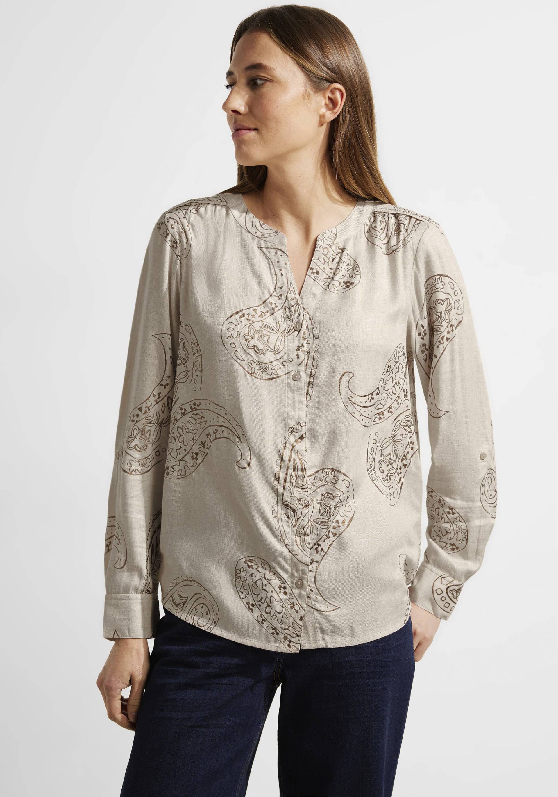 Cecil Langarmbluse »Bluse mit Paisley Print«, mit Folienprint von Cecil