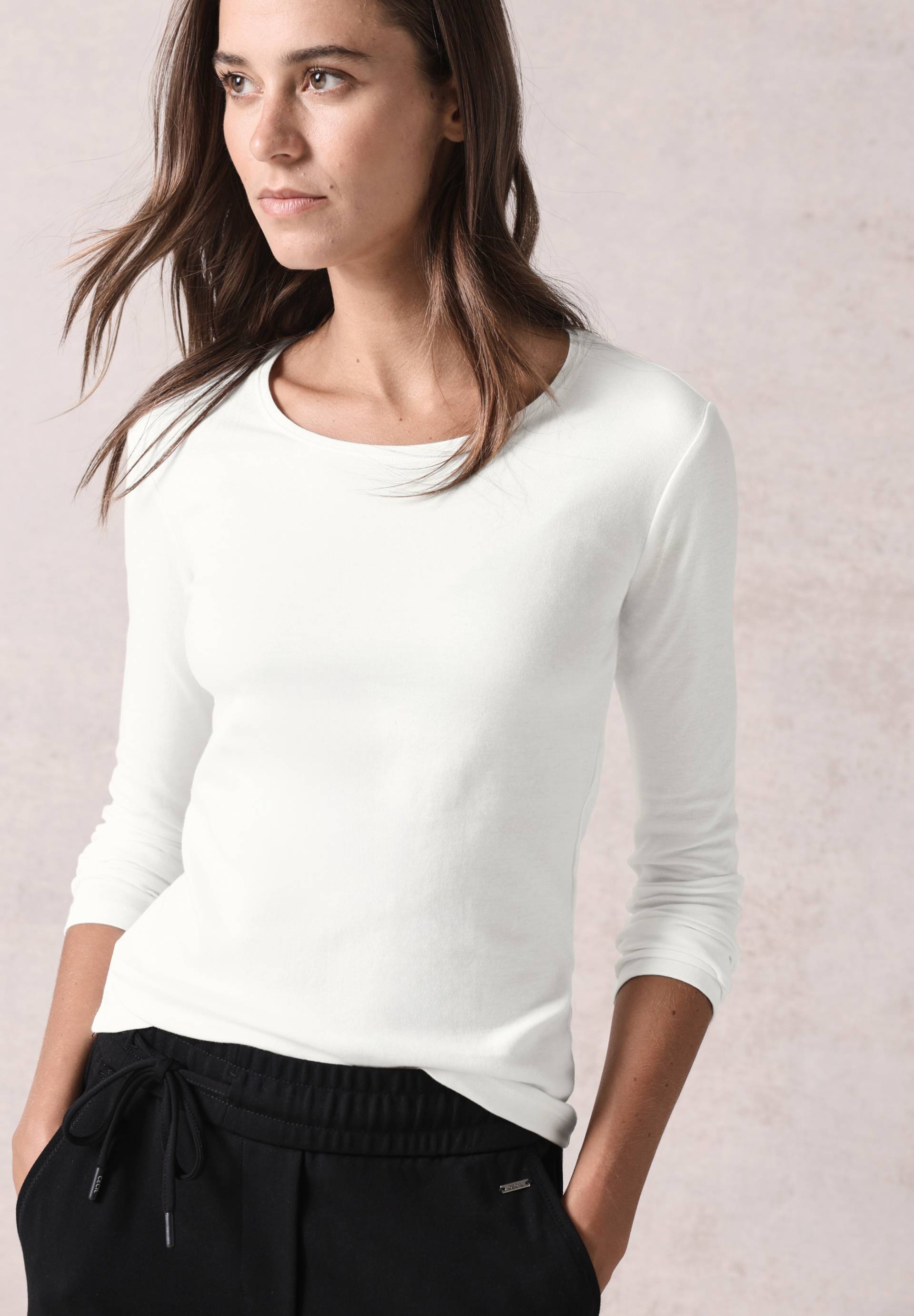 Cecil Langarmshirt, aus trageangenehmer Baumwollqualität Cecil Langarmshirt, aus trageangenehmer Baumwollqualität von Cecil