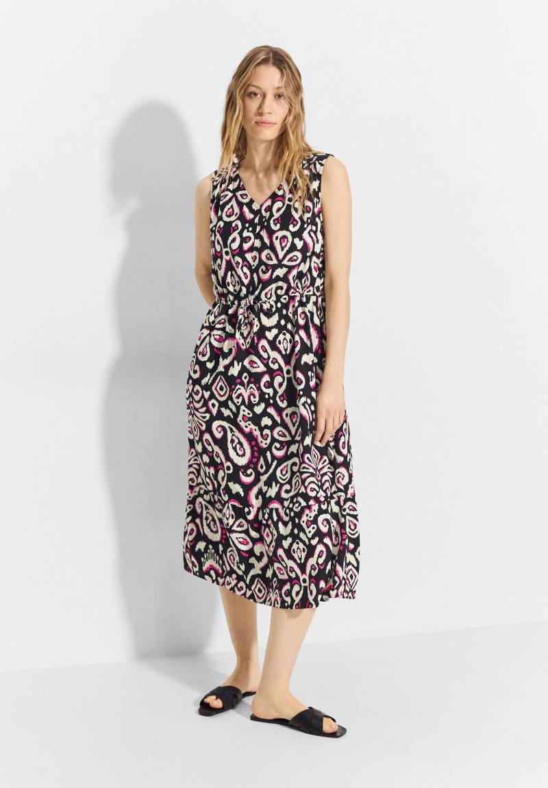 Cecil Midikleid, mit All-Over Print von Cecil