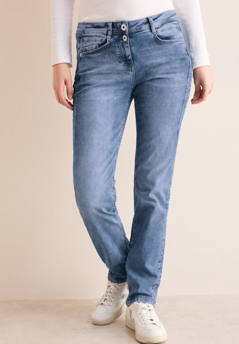 Cecil Regular-fit-Jeans »Style Scarlett«, in hellblauer Waschung von Cecil