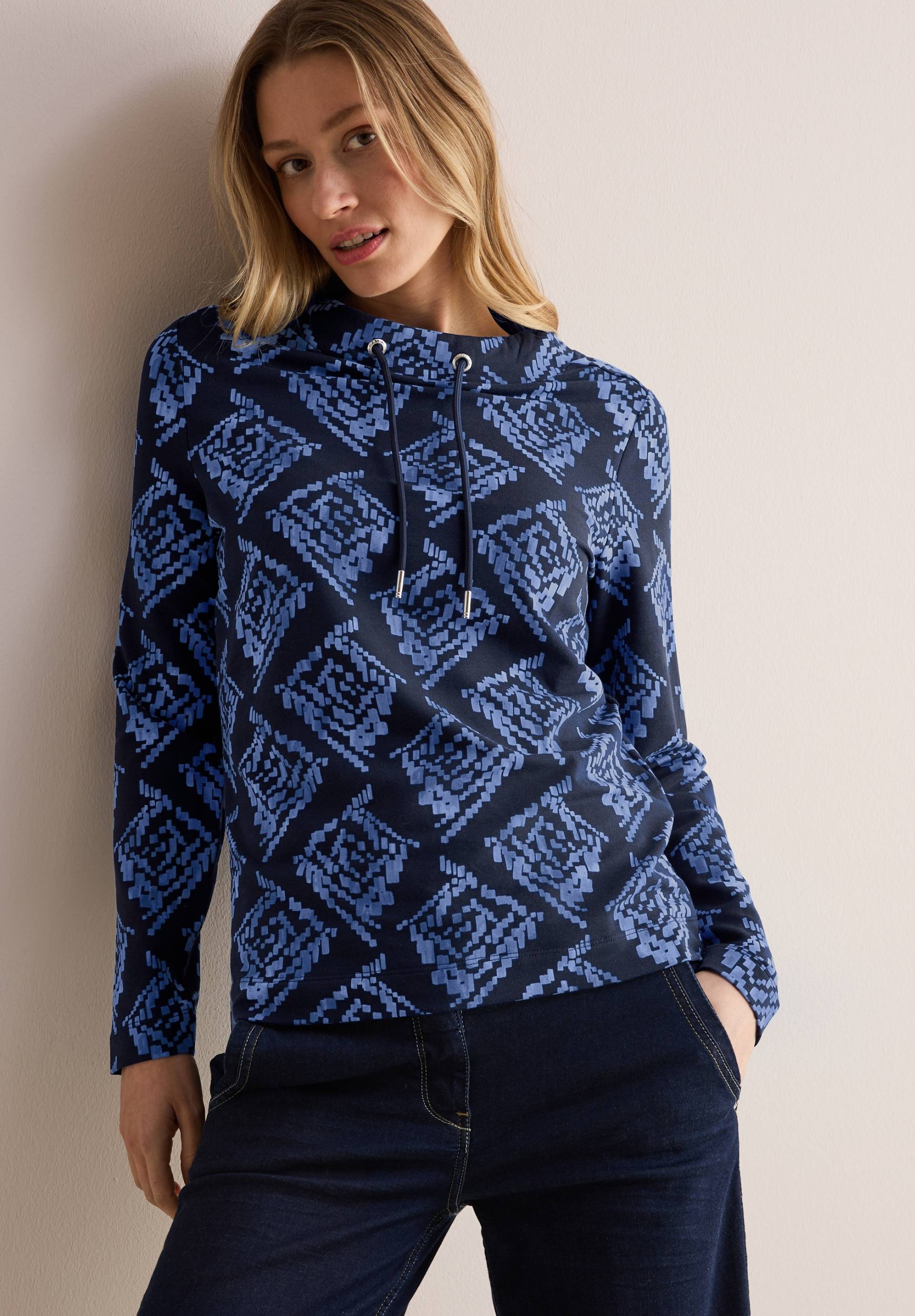 Cecil Rollkragenpullover, mit All-Over Print von Cecil