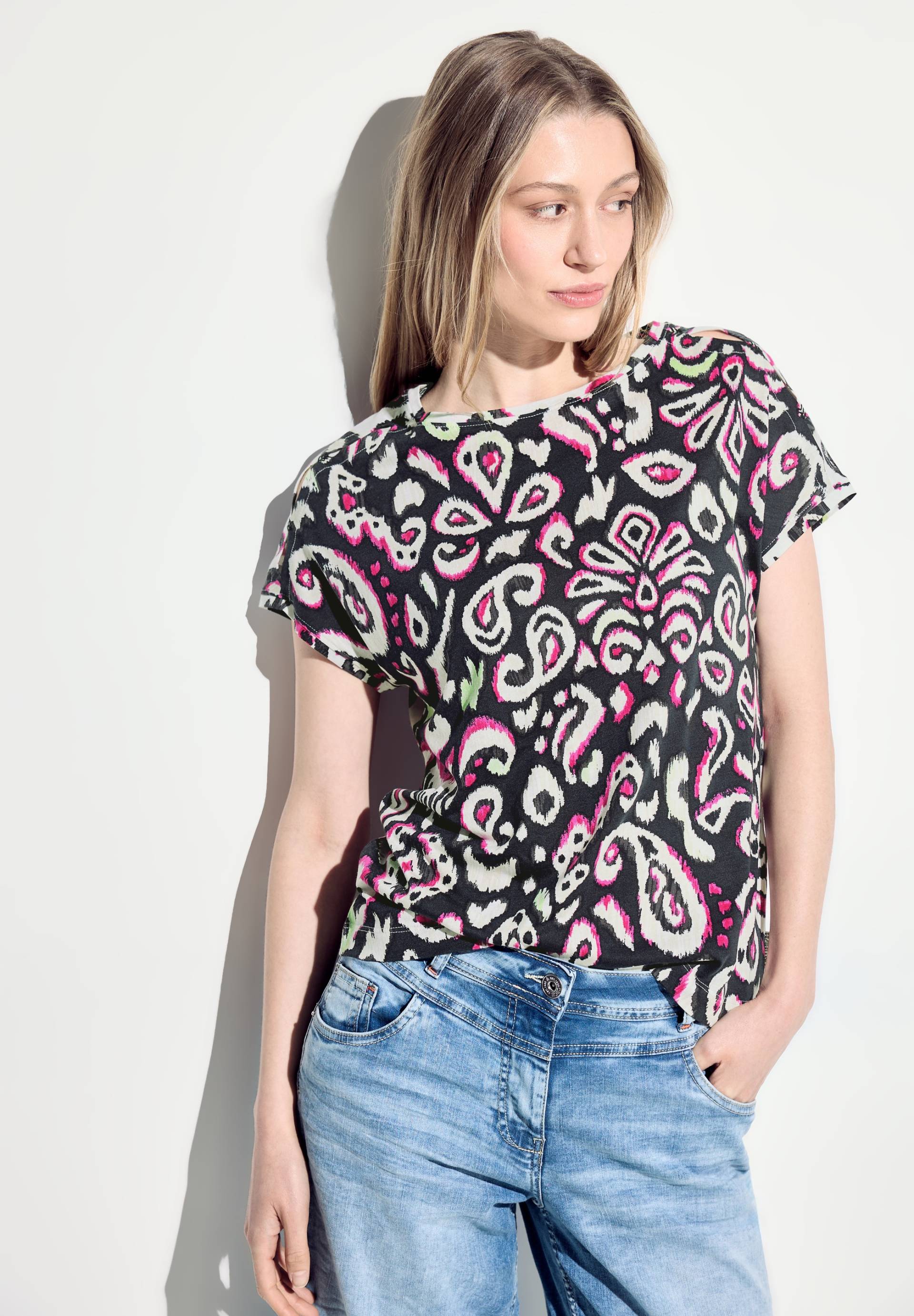 Cecil Rundhalsshirt, mit All-Over Print von Cecil