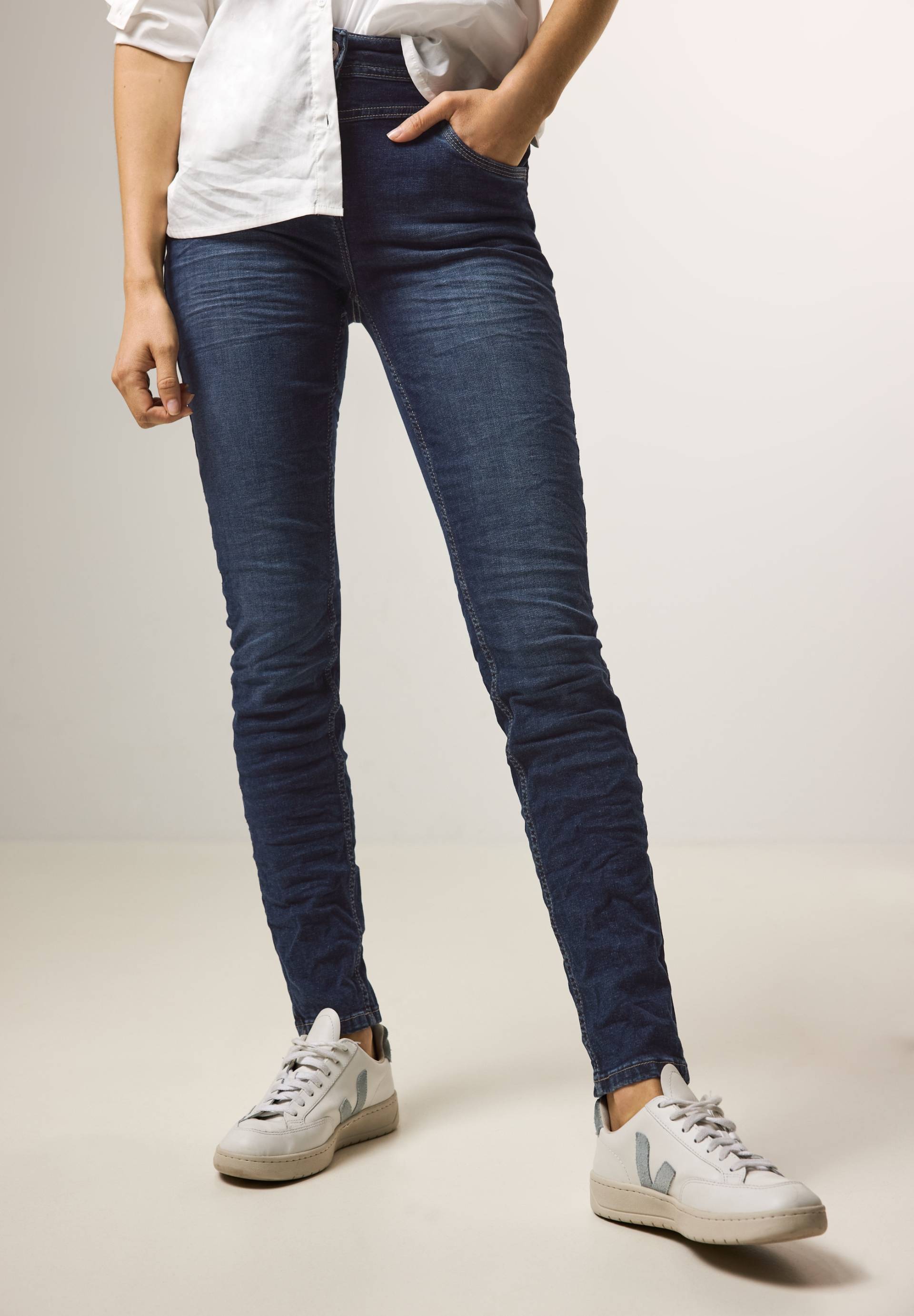 Cecil Slim-fit-Jeans »Style Vicky«, in blauer Waschung von Cecil