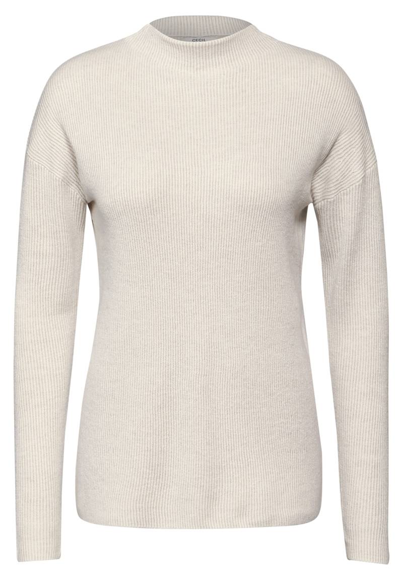 Cecil Strickpullover, im Two Tone Look und mit Stehkragen von Cecil