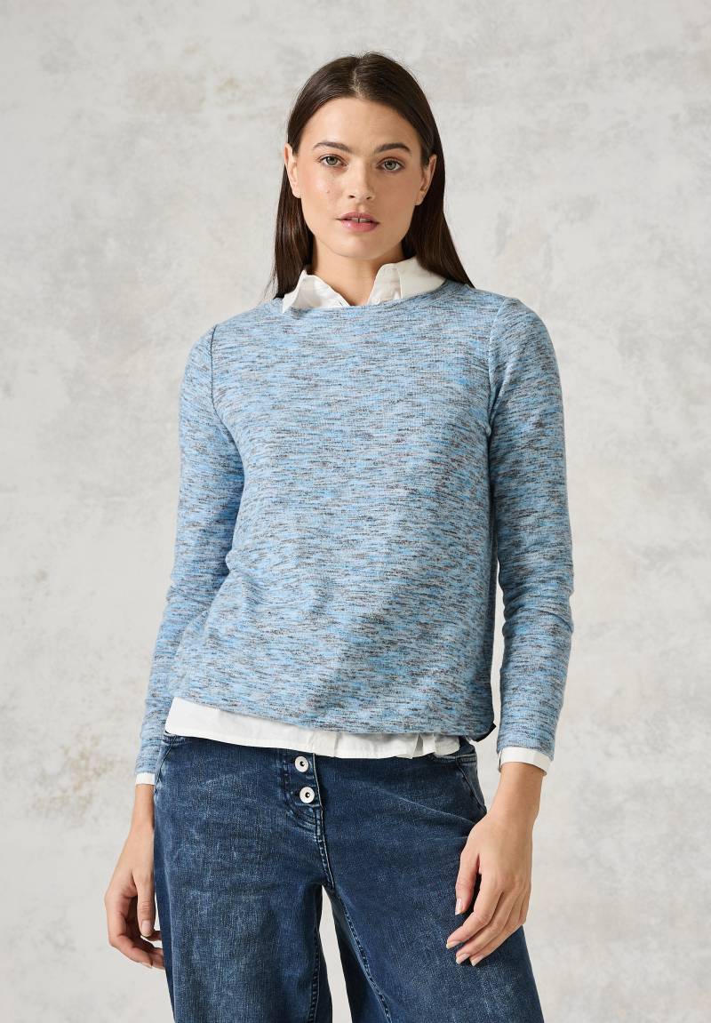 Cecil Strickpullover, meliert, mit U-Boot-Ausschnitt von Cecil