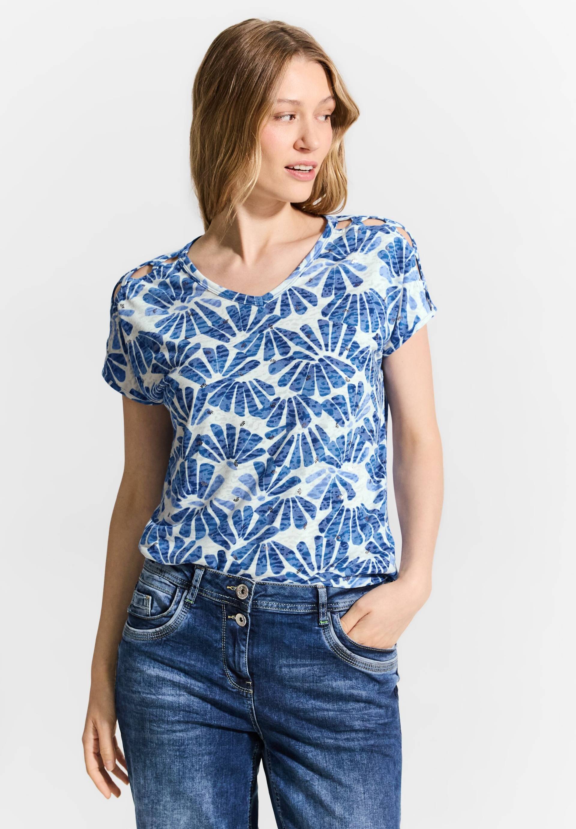 Cecil T-Shirt, mit All-Over Print von Cecil