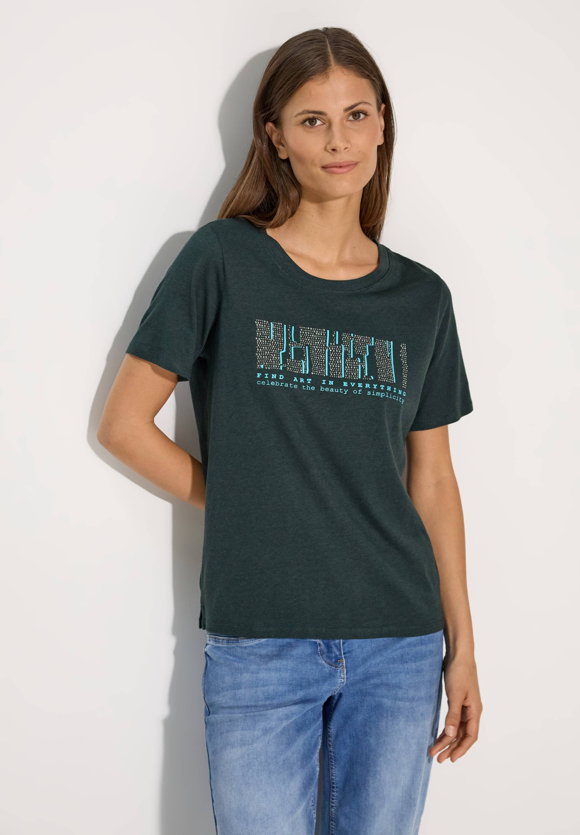 Cecil T-Shirt, mit Schriftzug von Cecil