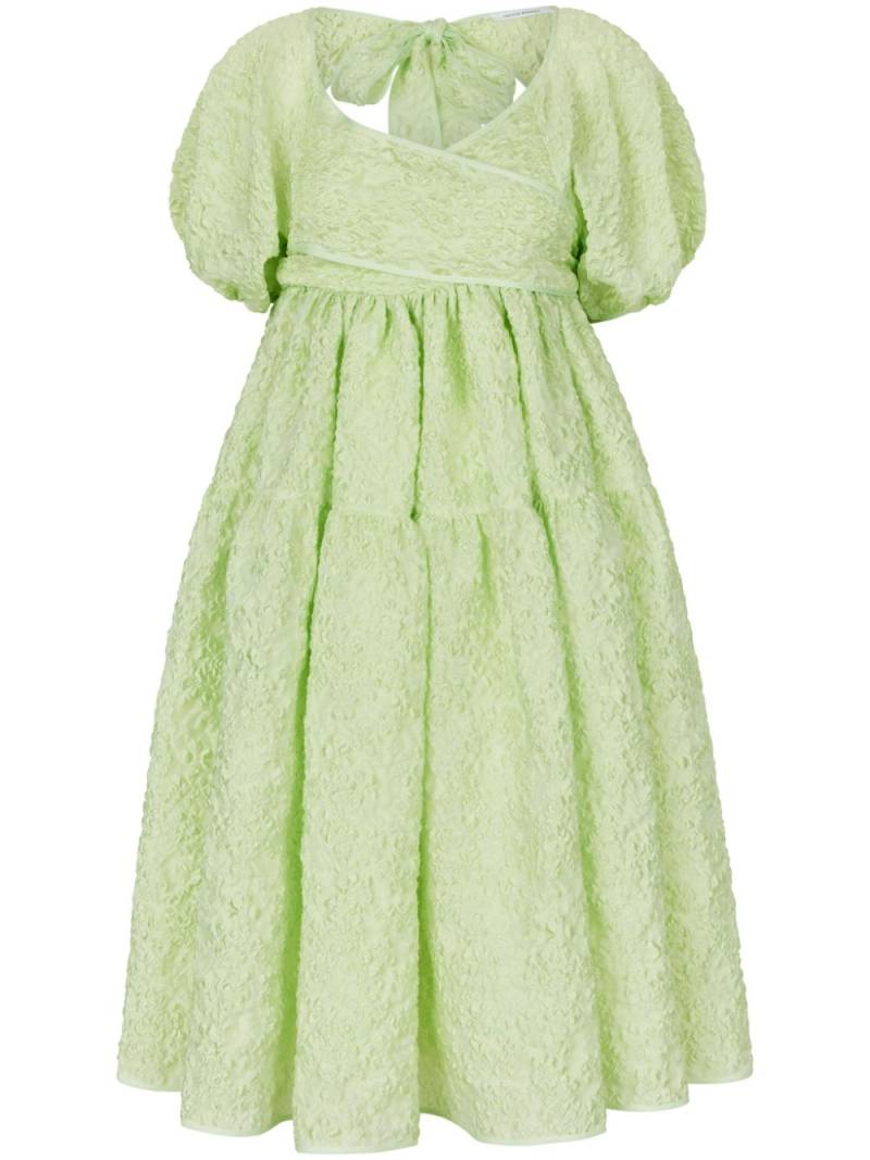 Cecilie Bahnsen Ammi textured-finish dress - Green von Cecilie Bahnsen