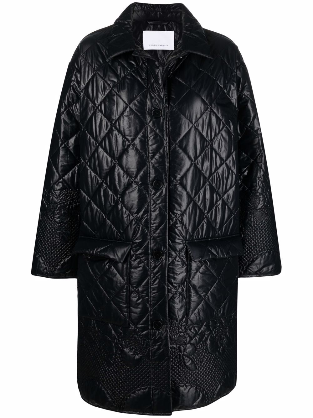 Cecilie Bahnsen Fulton padded coat - Black von Cecilie Bahnsen