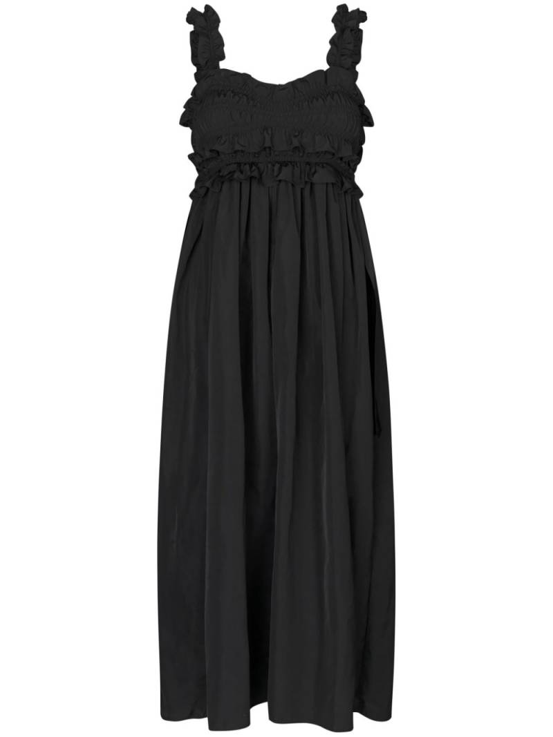 Cecilie Bahnsen Giovanna ruffled faille dress - Black von Cecilie Bahnsen