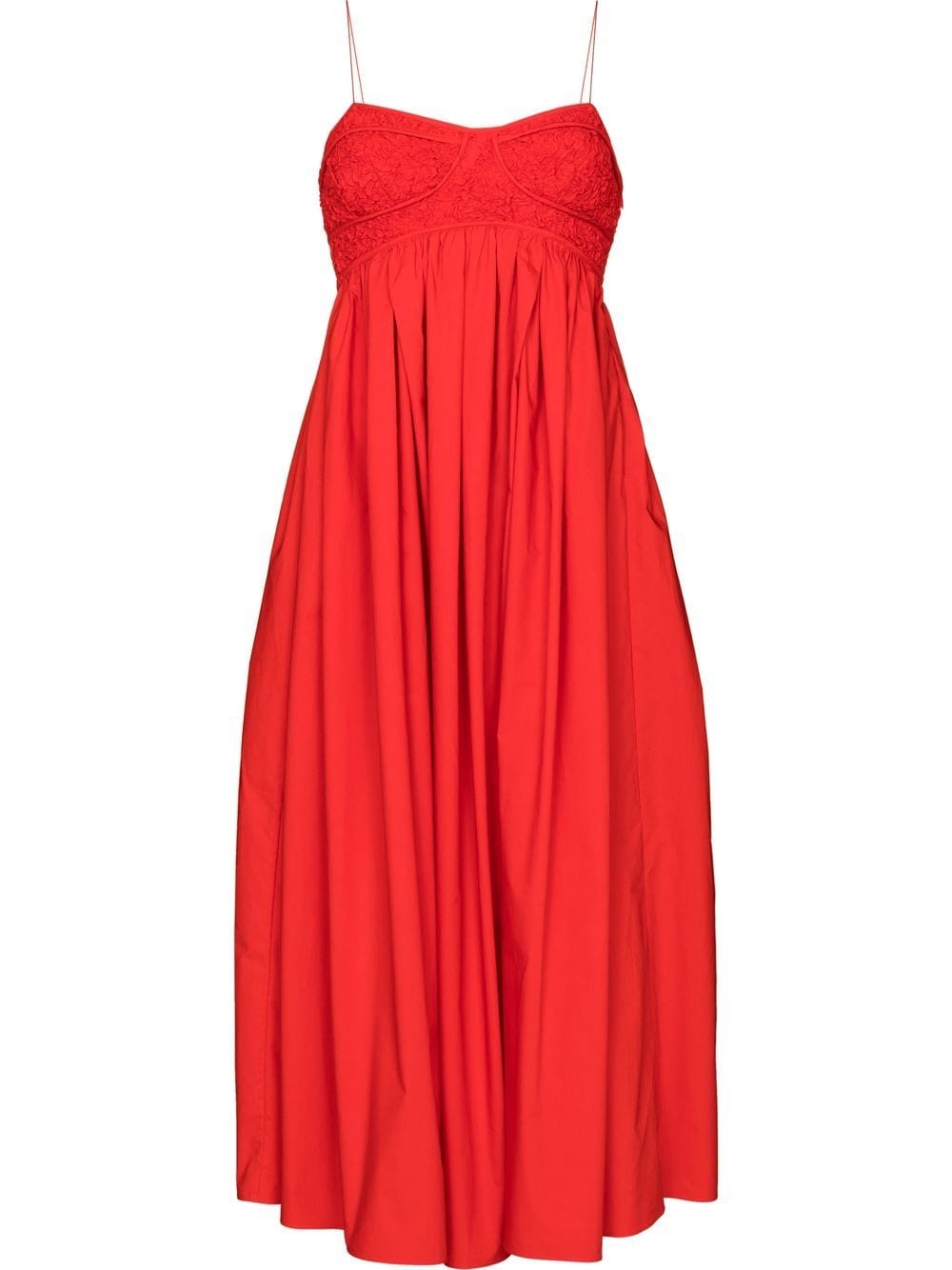 Cecilie Bahnsen Heather bustier maxi dress - Red von Cecilie Bahnsen