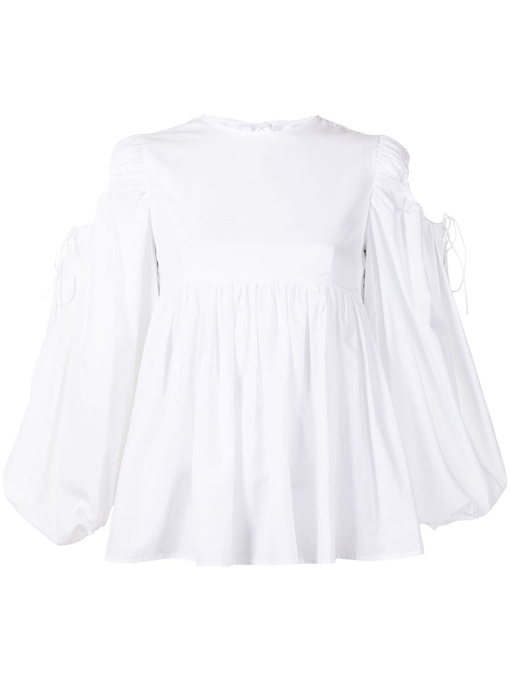 Cecilie Bahnsen Janis cotton long-sleeve blouse - White von Cecilie Bahnsen