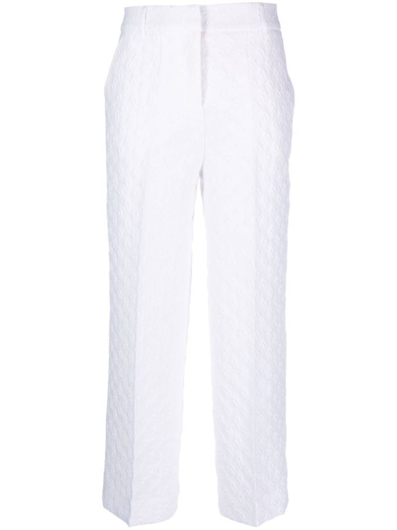 Cecilie Bahnsen Jaylee cropped straight-leg trousers - White von Cecilie Bahnsen