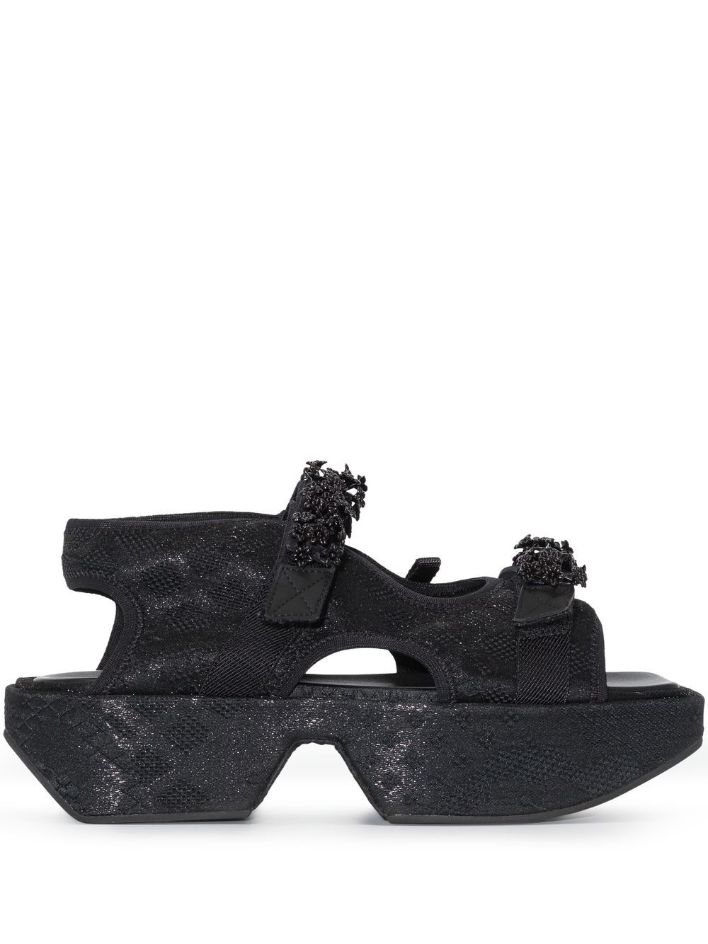 Cecilie Bahnsen May platform sandals - Black von Cecilie Bahnsen