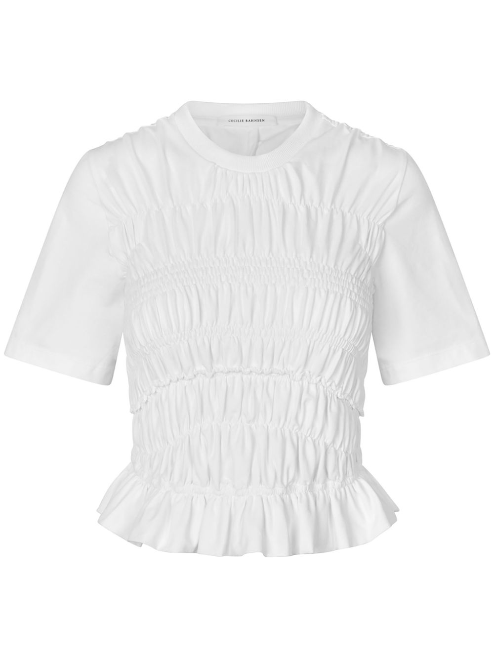 Cecilie Bahnsen Oasis short-sleeved top - White von Cecilie Bahnsen