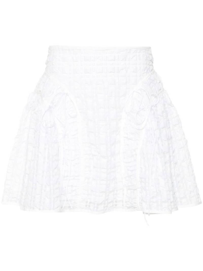 Cecilie Bahnsen Oda mini skirt - White von Cecilie Bahnsen