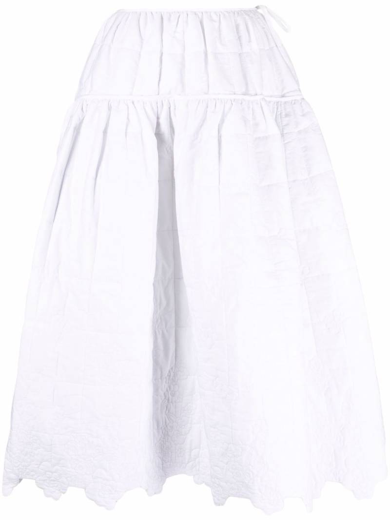 Cecilie Bahnsen Rosie quilted skirt - White von Cecilie Bahnsen