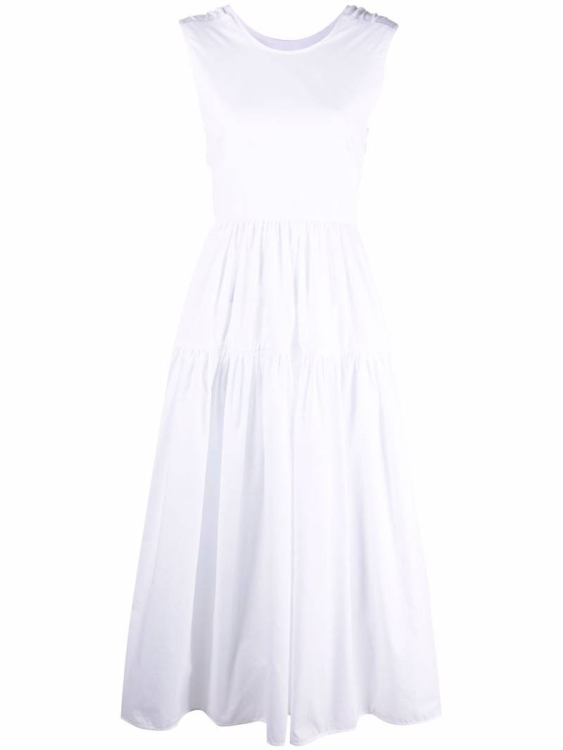 Cecilie Bahnsen Ruth tiered open-back dress - White von Cecilie Bahnsen