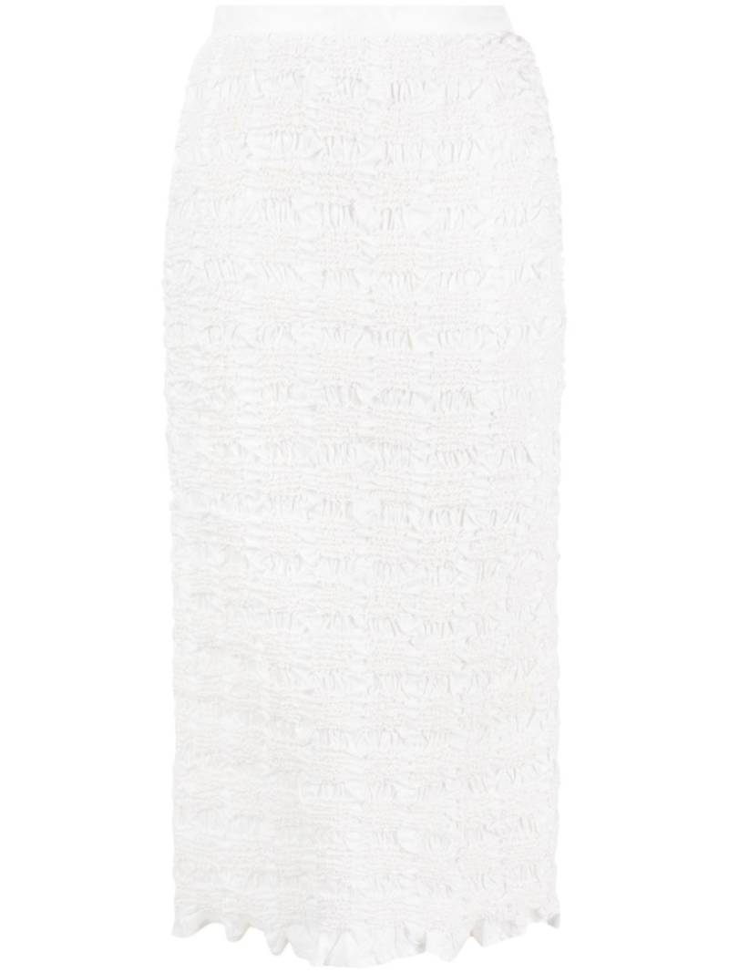 Cecilie Bahnsen Ugne pencil midi skirt - Neutrals von Cecilie Bahnsen