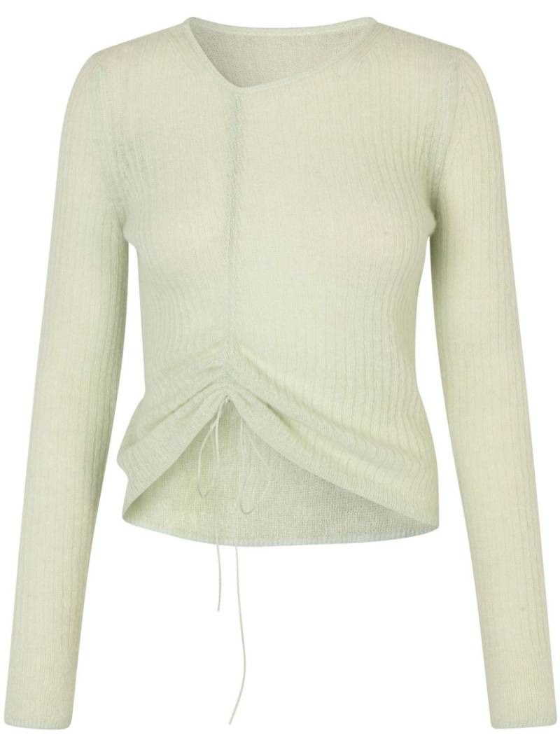 Cecilie Bahnsen Ussi ribbed-knit jumper - Green von Cecilie Bahnsen