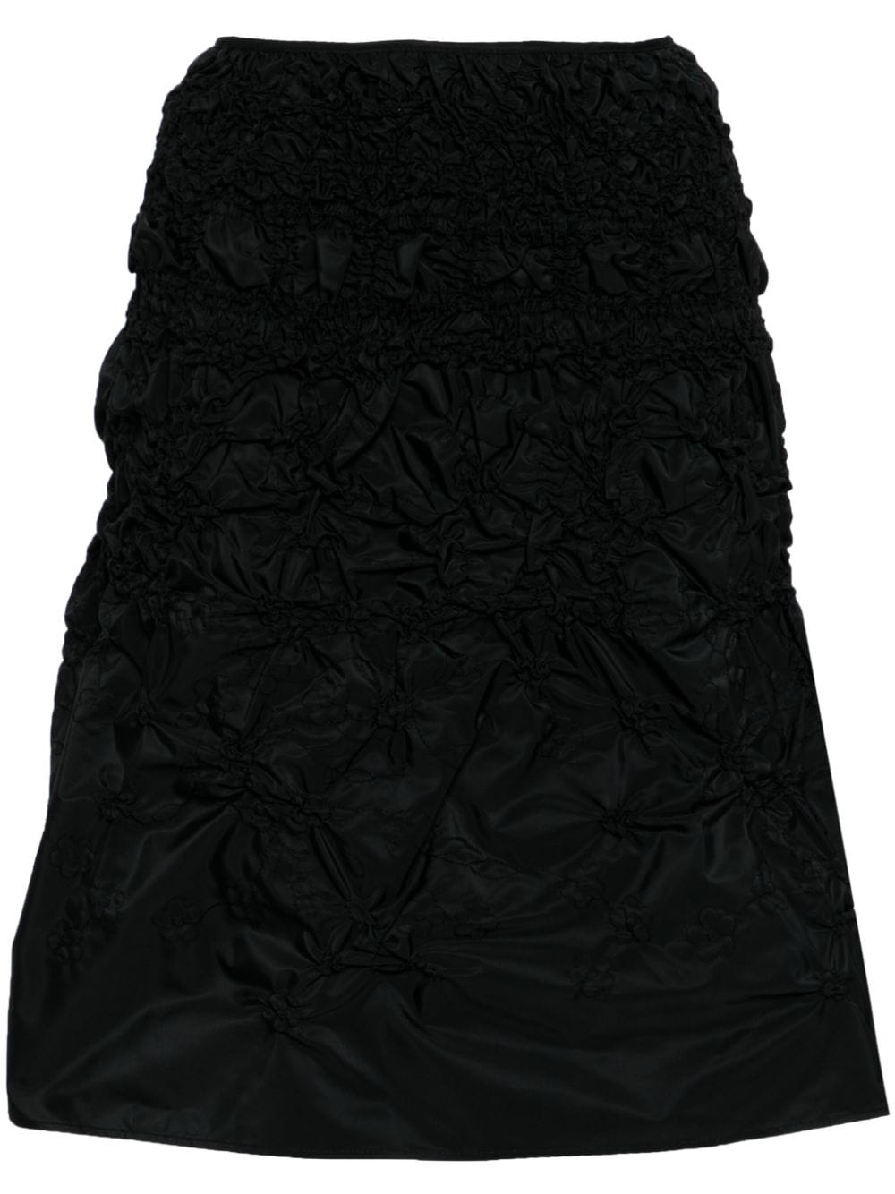 Cecilie Bahnsen Vida smocked midi skirt - Black von Cecilie Bahnsen