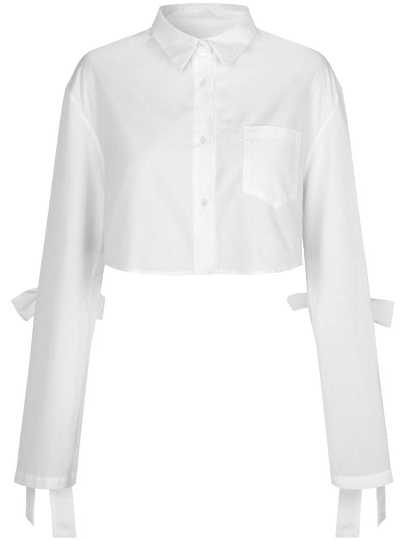 Cecilie Bahnsen Vinh cropped shirt - White von Cecilie Bahnsen