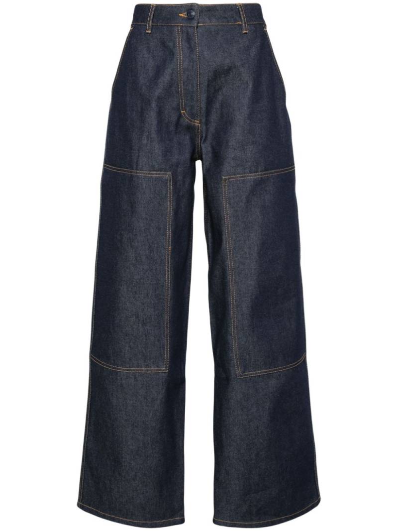 Cecilie Bahnsen Virginia high-rise wide-leg jeans - Blue von Cecilie Bahnsen