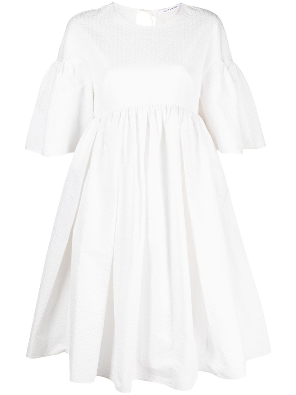 Cecilie Bahnsen bow-embellished minidress - White von Cecilie Bahnsen