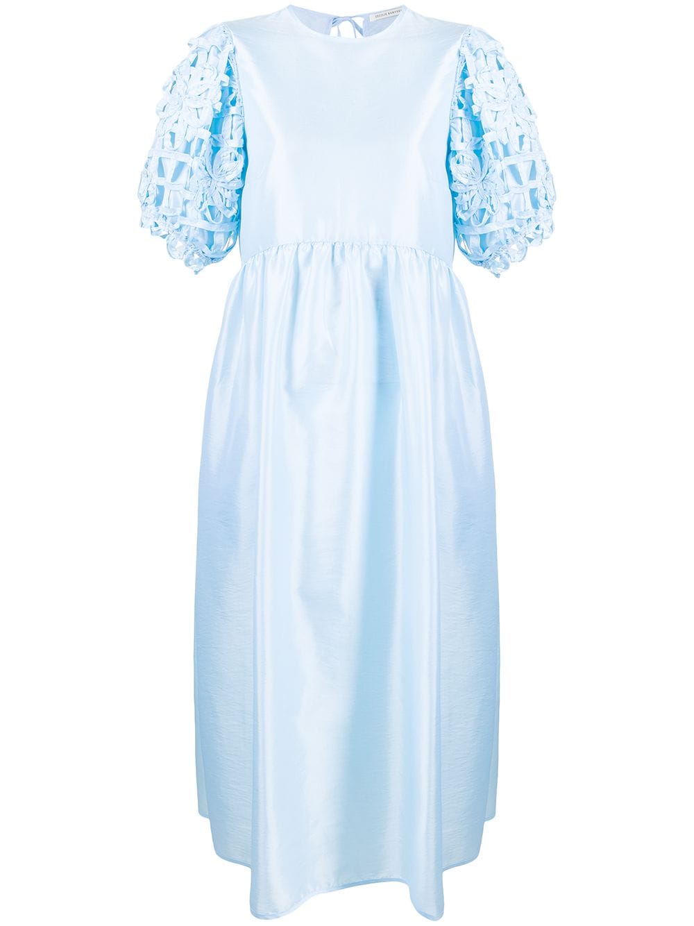 Cecilie Bahnsen caged balloon-sleeve dress - Blue von Cecilie Bahnsen