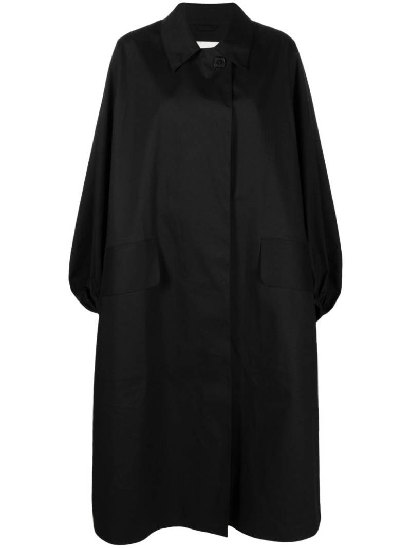 Cecilie Bahnsen draped silk coat - Black von Cecilie Bahnsen