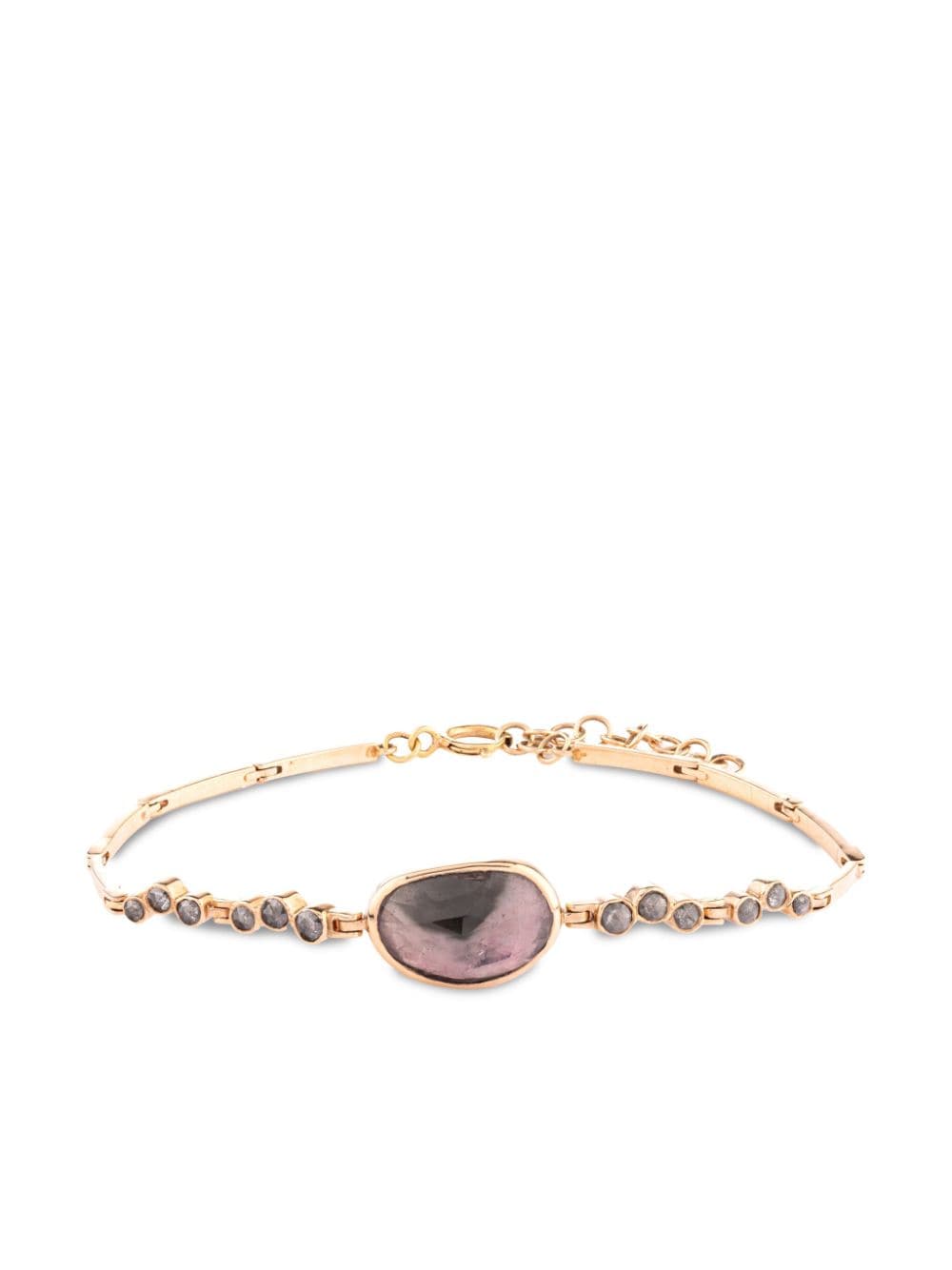 Celine Daoust 14kt rose gold diamond and tourmaline bracelet - Pink von Celine Daoust