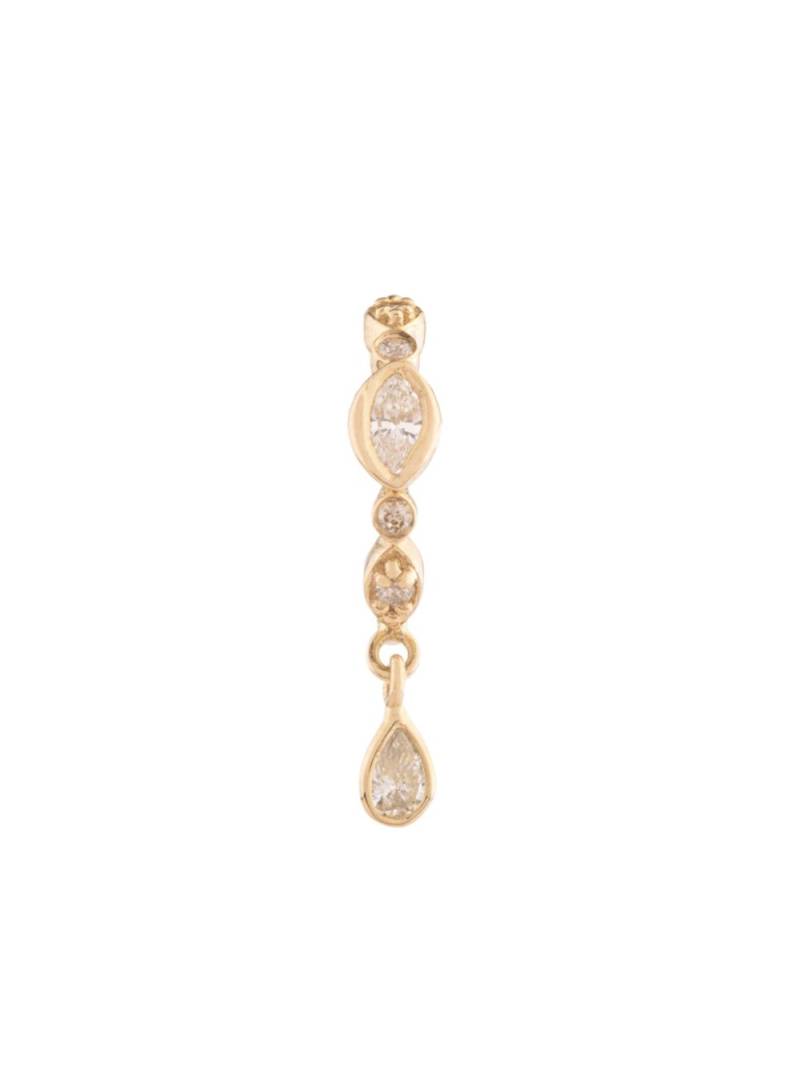 Celine Daoust 14kt yellow gold diamond hoop earring von Celine Daoust