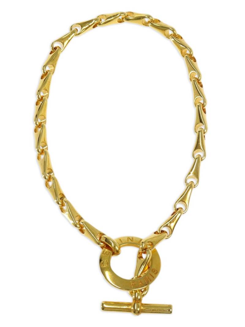 Céline Pre-Owned 1990-2000 chain pendant necklace - Gold von Céline Pre-Owned