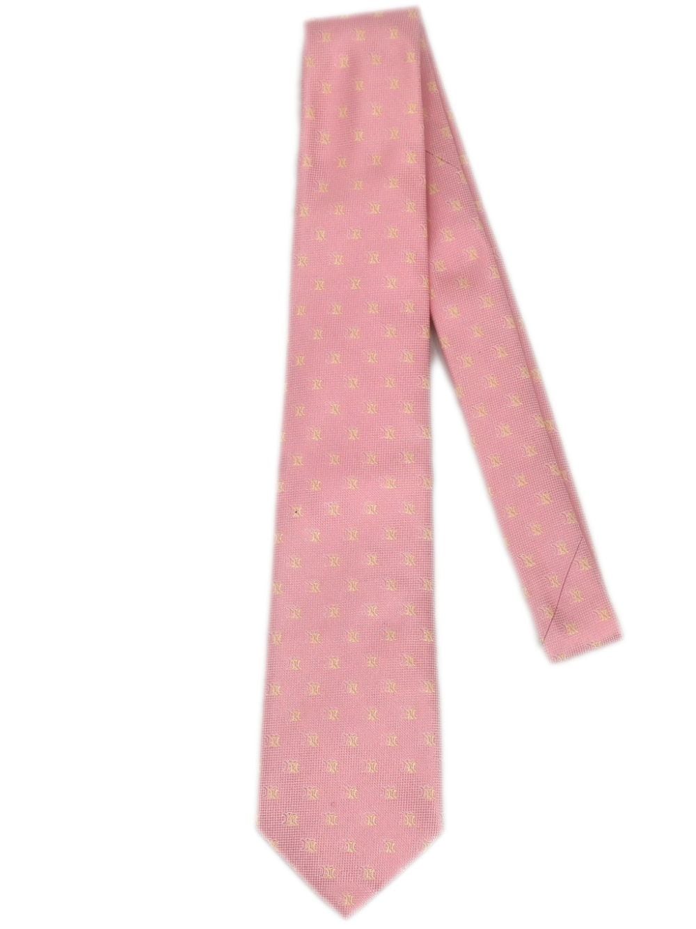 Céline Pre-Owned 1990-2000s Macadam-jacquard tie - Pink von Céline Pre-Owned