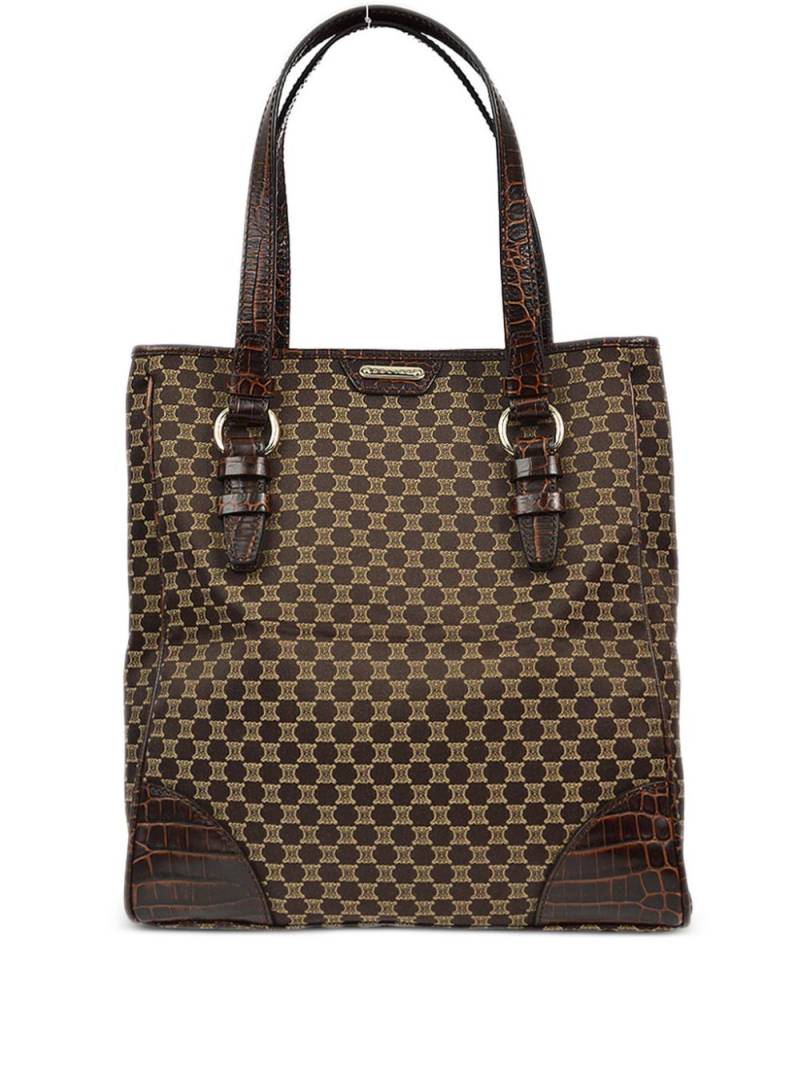 Céline Pre-Owned 1990-2000s Macadam-pattern tote bag - Brown von Céline Pre-Owned