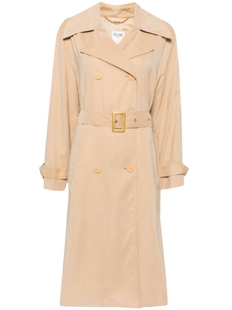 Céline Pre-Owned 1990-2000 belted trench coat - Brown von Céline Pre-Owned