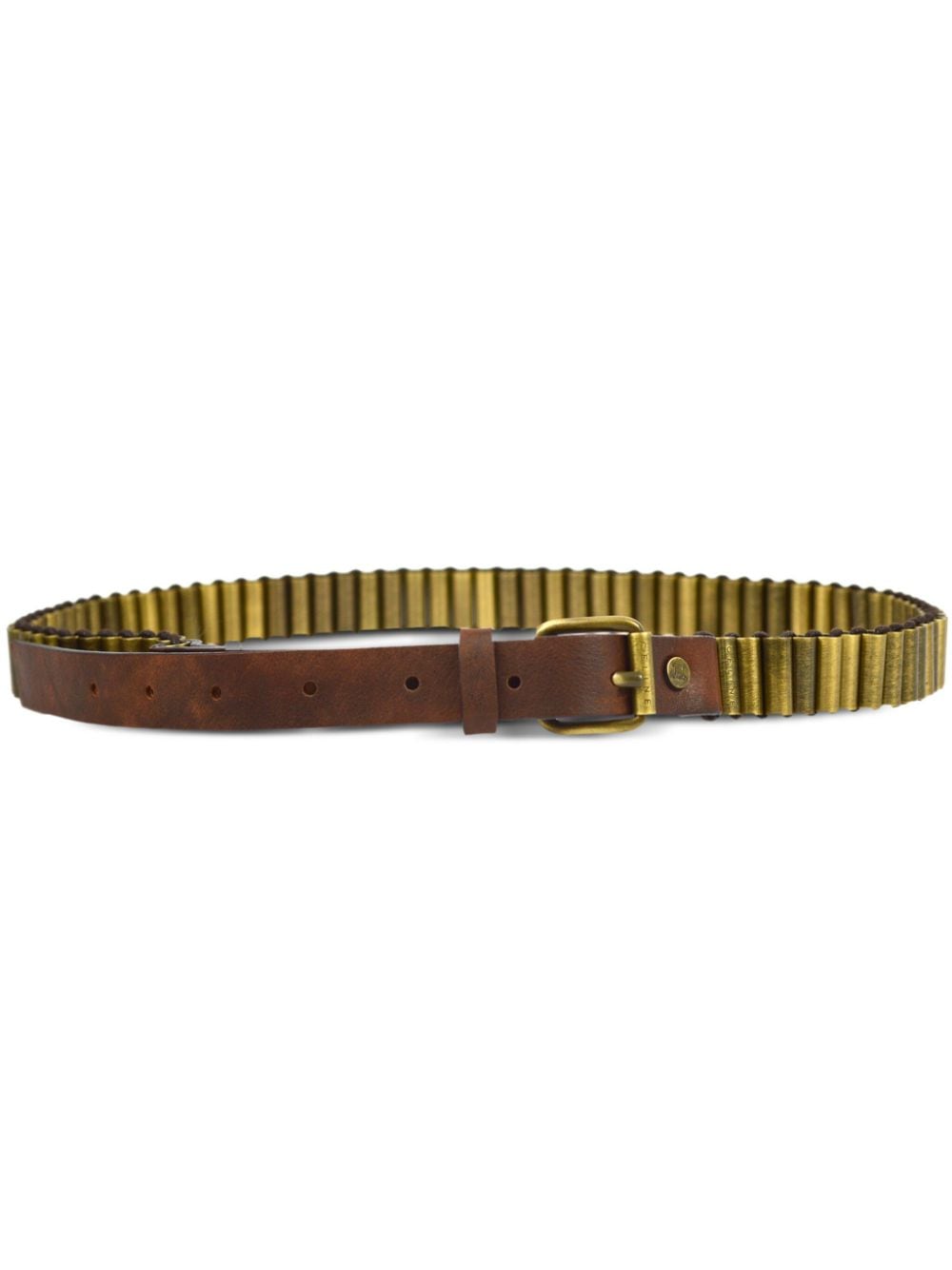 Céline Pre-Owned 1990-2000s embellished leather belt - Brown von Céline Pre-Owned