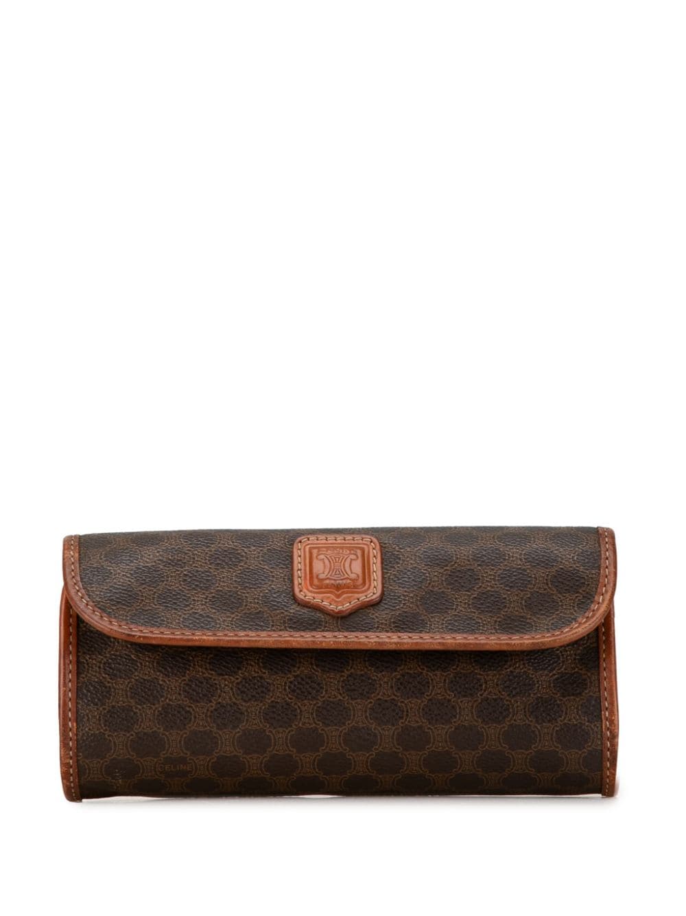 Céline Pre-Owned 1996 Macadam clutch bag - Brown von Céline Pre-Owned