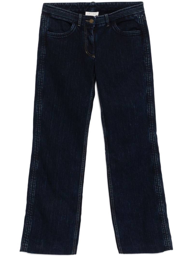 Céline Pre-Owned 2000s logo denim trousers - Blue von Céline Pre-Owned