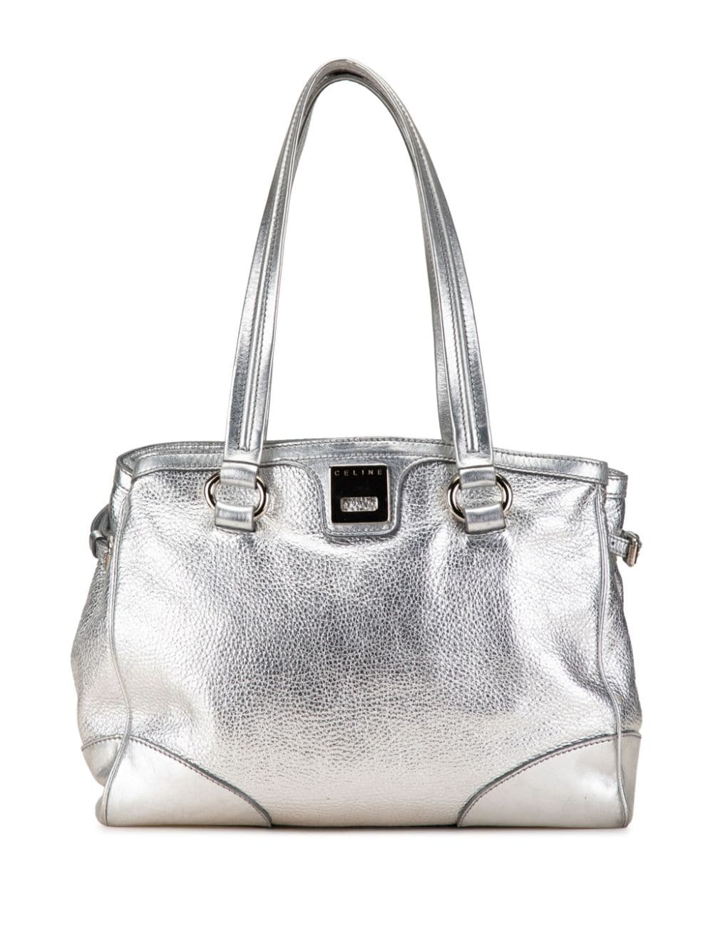 Céline Pre-Owned 2008 Metallic Leather tote bag - Silver von Céline Pre-Owned