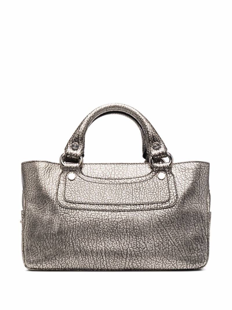 Céline Pre-Owned 2010 pre-owned embossed finish tote bag - Silver von Céline Pre-Owned