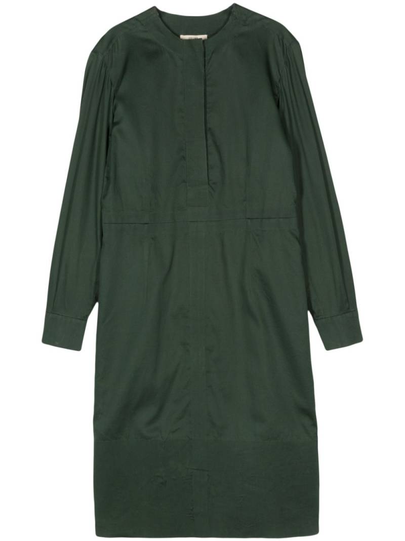 Céline Pre-Owned 2010s cotton shirt dress - Green von Céline Pre-Owned