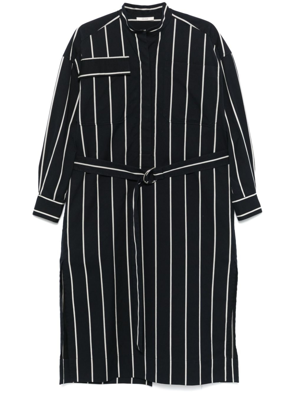 Céline Pre-Owned 2010s striped maxi dress - Blue von Céline Pre-Owned