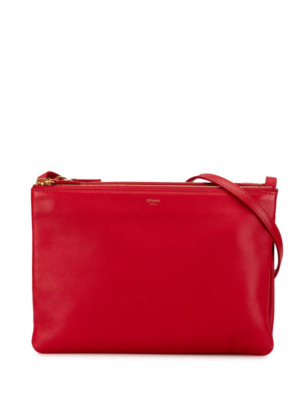 Céline Pre-Owned 2014 Large Leather Trio crossbody bag - Red von Céline Pre-Owned