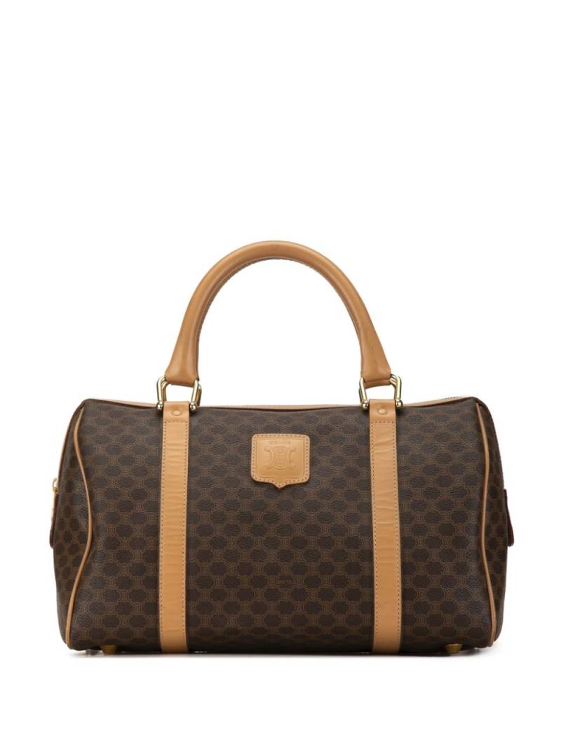 Céline Pre-Owned 2014 Macadam Coated Canvas boston bag - BROWN von Céline Pre-Owned