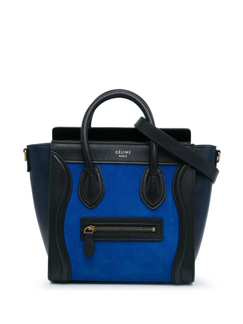 Céline Pre-Owned 2014 Nano Tricolor Luggage Tote satchel - Blue von Céline Pre-Owned