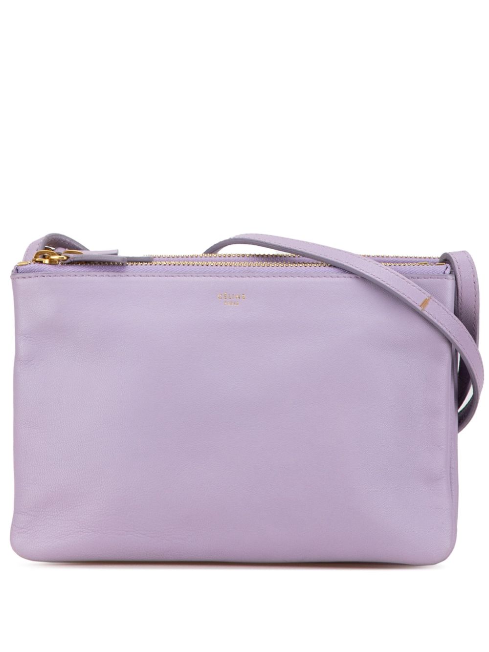 Céline Pre-Owned 2014 Small Leather Trio crossbody bag - Purple von Céline Pre-Owned