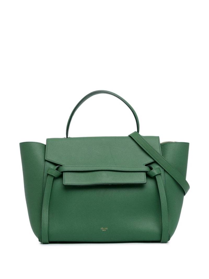 Céline Pre-Owned 2016 Mini Leather Belt satchel - Green von Céline Pre-Owned