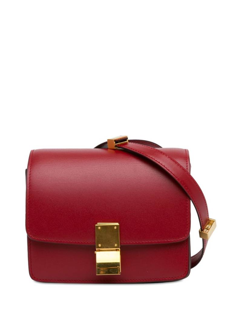 Céline Pre-Owned 2016 Small Classic Box crossbody bag - Red von Céline Pre-Owned